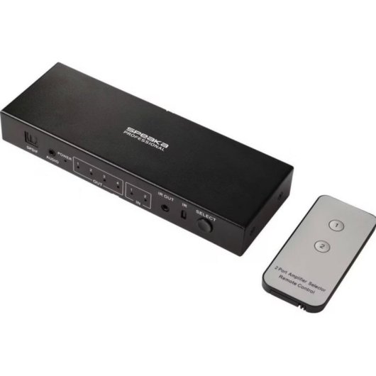 Commutatore HDMI 4K 60Hz 2x4 SpeaKa Professional con Telecomando