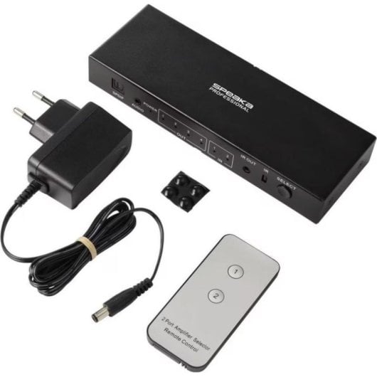 Commutatore HDMI 4K 60Hz 2x4 SpeaKa Professional con Telecomando