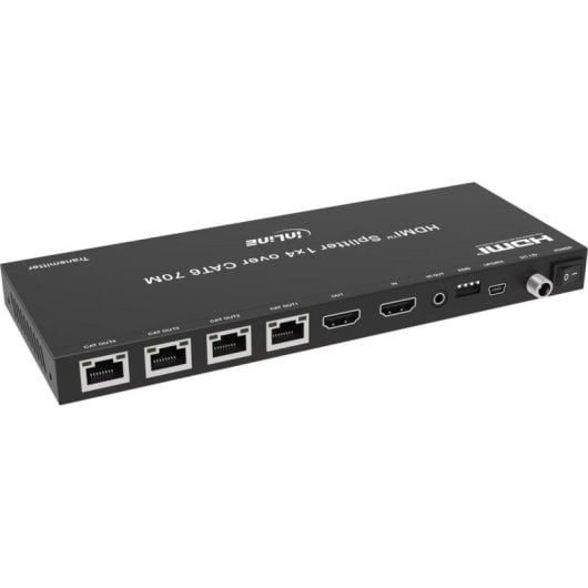 Commutateur vidéo Eaton InLine 57886B 4 sorties 4K@30Hz HDMI RJ45