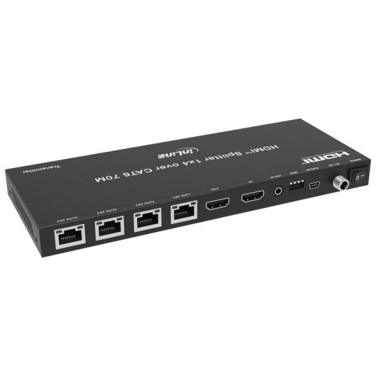 Commutateur vidéo Eaton InLine 57886B 4 sorties 4K@30Hz HDMI RJ45
