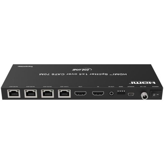 Commutateur vidéo Eaton InLine 57886B 4 sorties 4K@30Hz HDMI RJ45