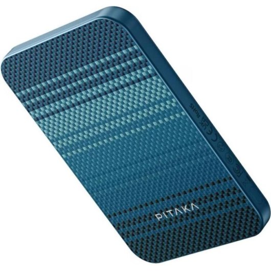 Powerbank Pitaka Fibra de Aramida Qi2 MagSafe 5000 mAh 20W Azul