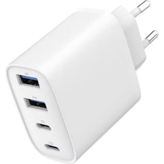 Cargador rápido USB 40W Gembird GaN 4 puertos USB-C/USB-A