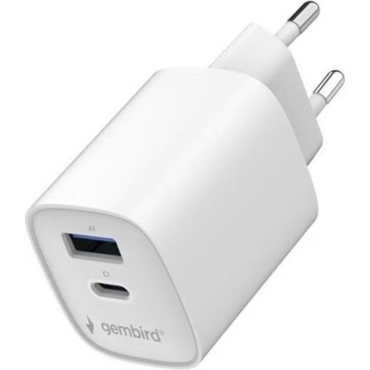 Gembird USB Schnelllader 30W Power Delivery Quick Charge 2 Ports Weiß
