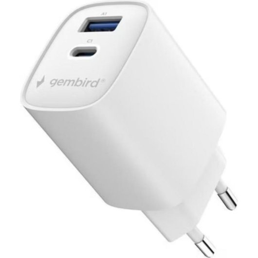 Gembird USB Schnelllader 30W Power Delivery Quick Charge 2 Ports Weiß