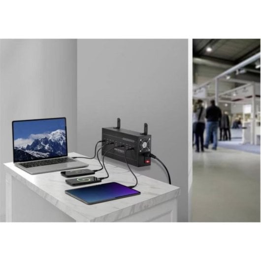 Stazione di Ricarica USB Voltcraft VC-17776010 10 Porte 650W Alluminio