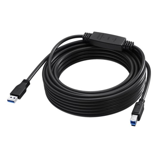 Câble USB Vision 10 m USB C à USB B 3.2 Gen 1 Noir