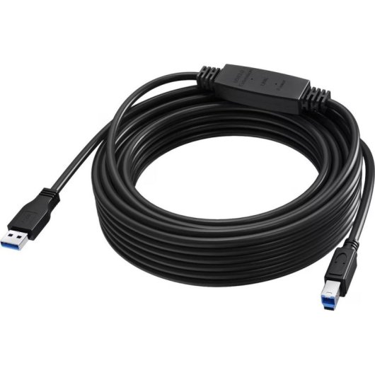 Câble USB Vision 10 m USB C à USB B 3.2 Gen 1 Noir