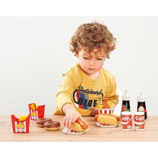 Jeu de rôle Ecoiffier Hot Dog Playset avec 25 accessoires multicolores