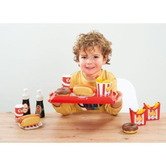 Jeu de rôle Ecoiffier Hot Dog Playset avec 25 accessoires multicolores