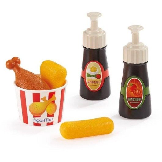 Jeu de rôle Ecoiffier Hot Dog Playset avec 25 accessoires multicolores
