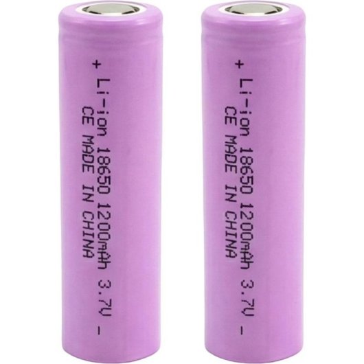Wiederaufladbarer Avizar Li-Ion Akku 3.7V 1200mAh Set mit 2 Stück