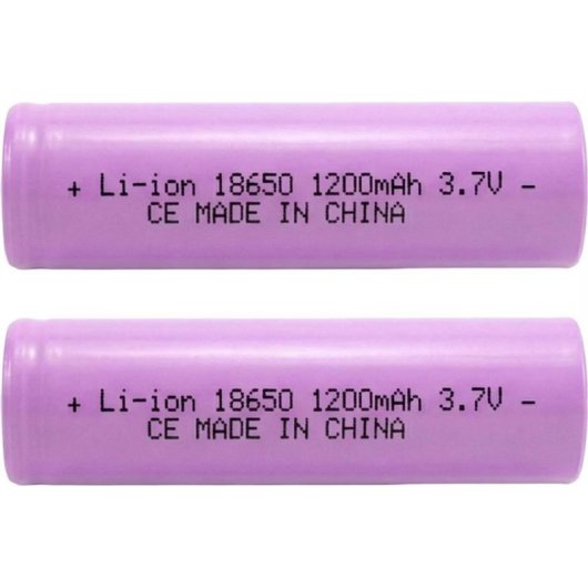 Wiederaufladbarer Avizar Li-Ion Akku 3.7V 1200mAh Set mit 2 Stück