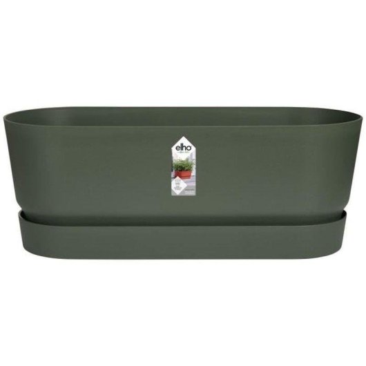 Fioriera Elho Greenville Ovale 49 cm Plastica Riciclata Verde Foglia