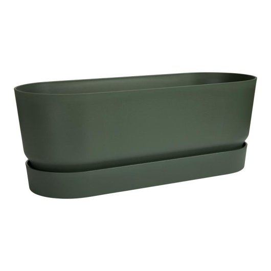 Fioriera Elho Greenville Ovale 49 cm Plastica Riciclata Verde Foglia