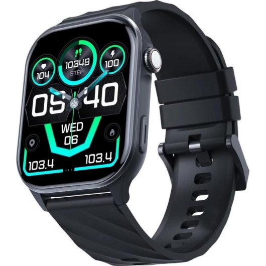 3MK Smartwatch Bluetooth 43mm Noir Bracelet Noir Garantie 24 mois