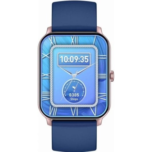 Gravity GT36-4 Bluetooth GPS 1,85" Rose Gold Correa Azul IP68 Pulsómetro