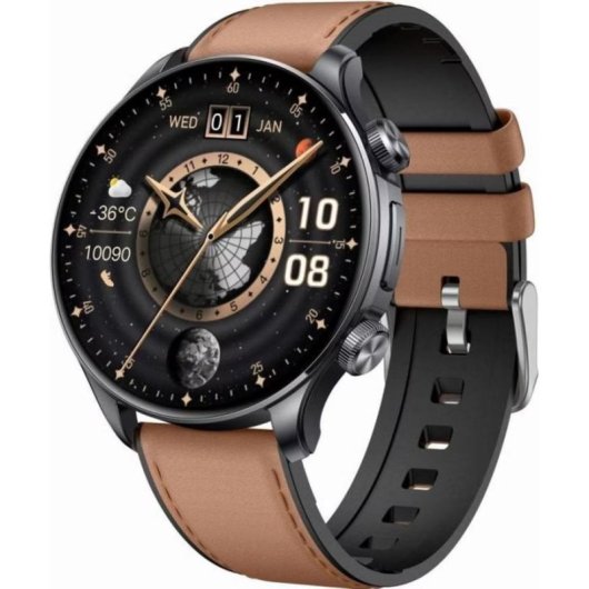 Gravity GT35-1 Bluetooth GPS 1,6" Negro Correa M/L Detección de estrés
