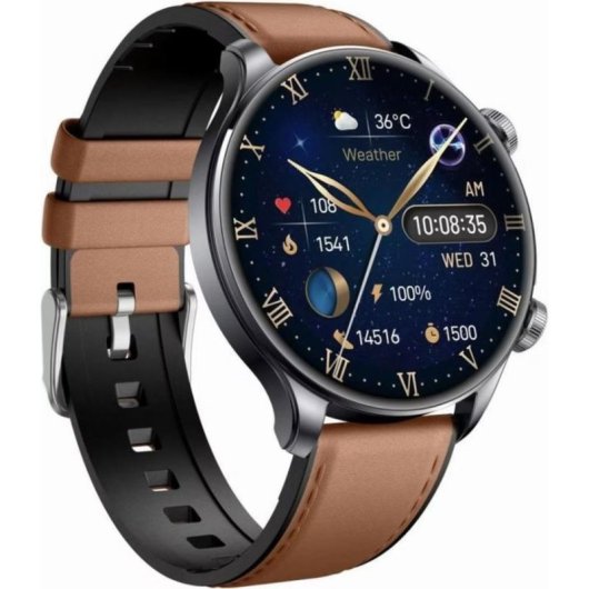 Gravity GT35-1 Bluetooth GPS 1,6" Negro Correa M/L Detección de estrés