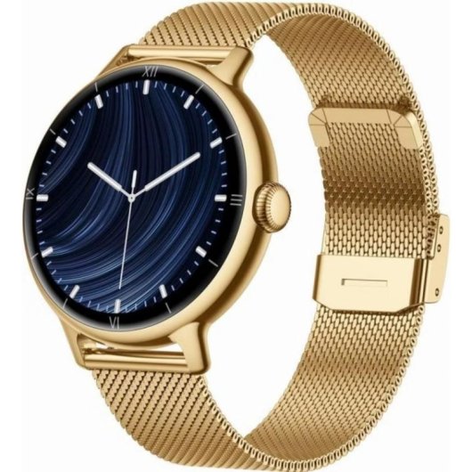 Gravity GT33-1 Bluetooth GPS 41mm Oro Correa Milanaise IP68 Pulsómetro Tensiómetro