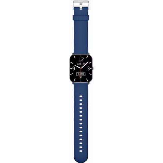 Gravity GT36-6 Bluetooth 1,85" Noir Bleu Silicone IP68 Tensiomètre Pulsomètre