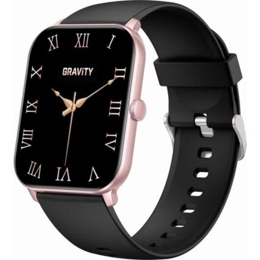 Gravity GT36-3 Bluetooth 1,85" Rose Gold Noir 22 mm IP68 Tensiomètre Pulsomètre