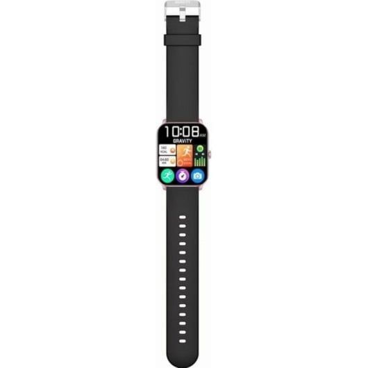 Gravity GT36-3 Bluetooth 1,85" Rose Gold Noir 22 mm IP68 Tensiomètre Pulsomètre