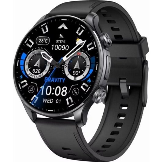 Gravity GT35-2 Bluetooth GPS 1,6" Negro Correa Única Pulsómetro GPS