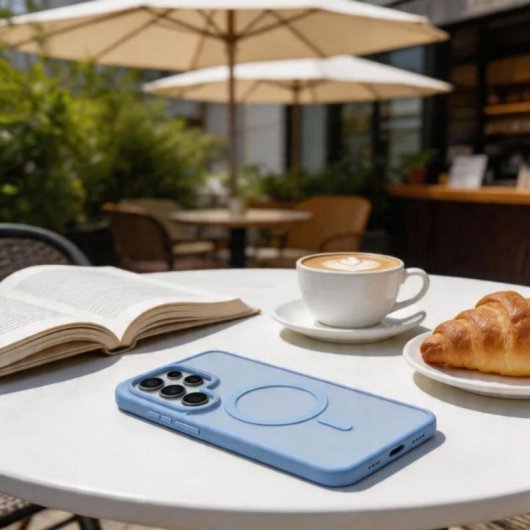Funda para móvil Tech-Protect MagMat Backcover PC TPU blu opaco per Samsung Galaxy S26 Ultra
