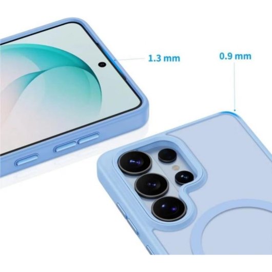 Funda para móvil Tech-Protect MagMat Backcover PC TPU blu opaco per Samsung Galaxy S26 Ultra