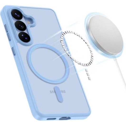 Funda para móvil Tech-Protect Magmat Backcover plastica blu MagSafe per Samsung Galaxy S26