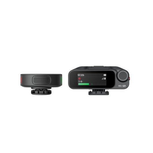 Micrófono Insta360 Mic Pro inalámbrico con pantalla personalizable y modos direccionales