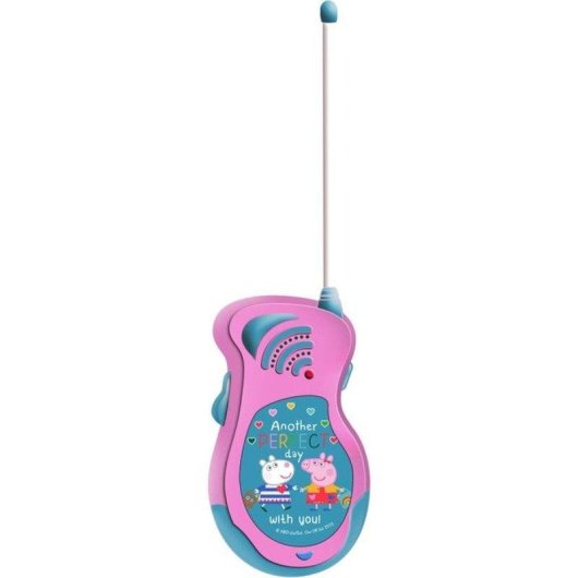 Walkie-Talkie Peppa Pig Kids Licensing 2 Stück + Digitale Uhr Rosa