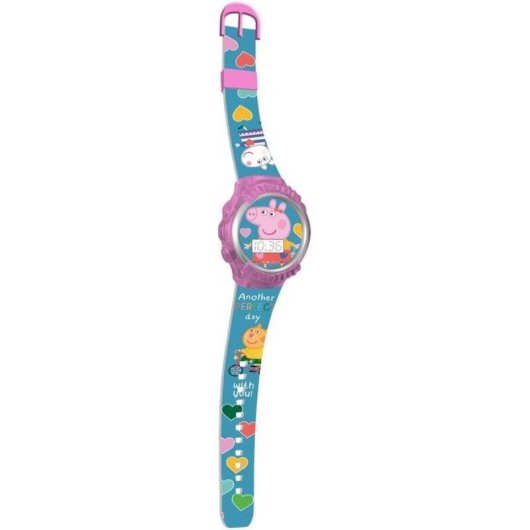 Walkie-Talkie Peppa Pig Kids Licensing 2 Stück + Digitale Uhr Rosa