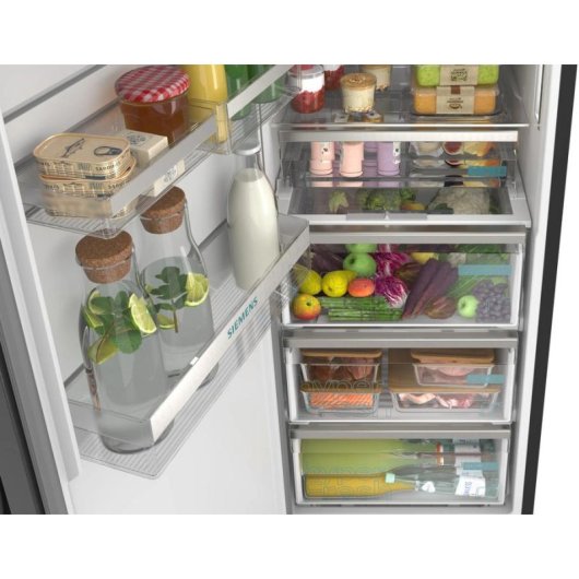 Frigorífico Uma Porta Siemens iQ500 KS36NAXCG Total No Frost 186cm 402L C Preto WiFi