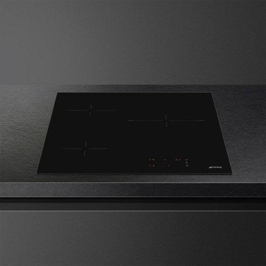 Placa vitrocerâmica Smeg 3 zonas 1,2-2,4 kW Controlo táctil