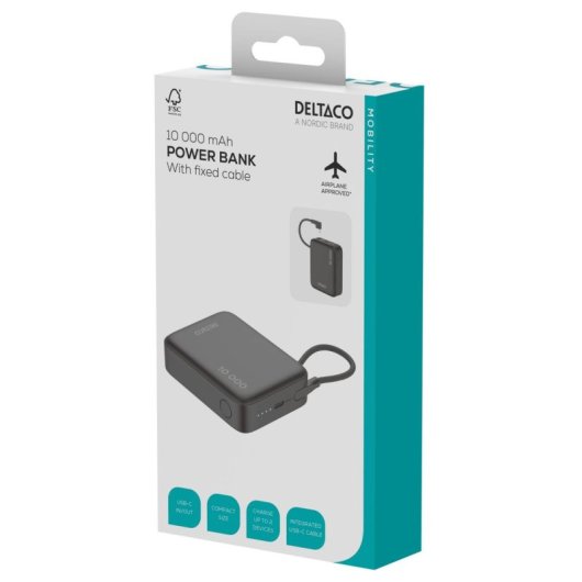 Powerbank Deltaco PB-CC101 10000 mAh USB-C