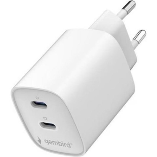Cargador USB Gembird 45W Power Delivery 2 puertos USB-C