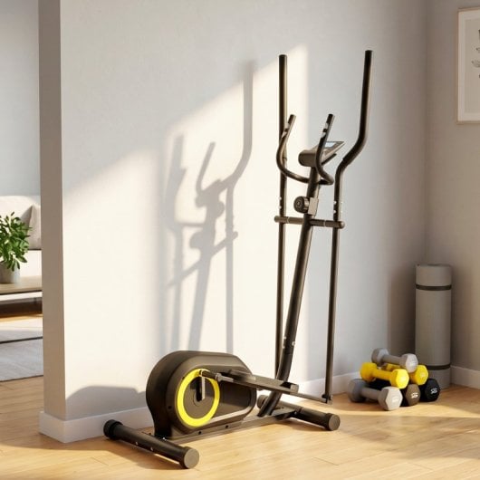 Sportnow Bicicleta Elíptica Para Casa Silenciosa Con 8 Niveles De Resistencia