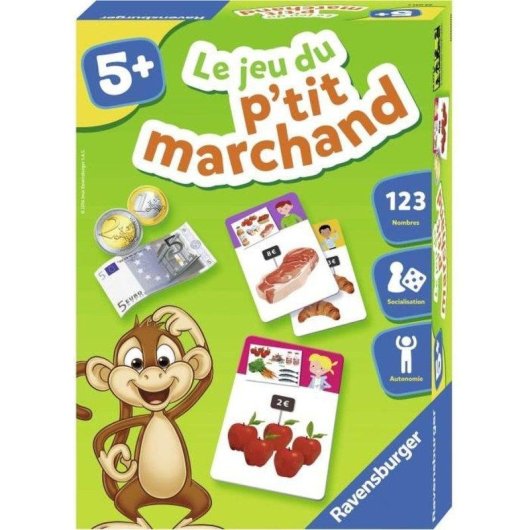 Gioco da tavolo Ravensburger Le P'tit Marchand Educativo Denaro 5+ 1-4 giocatori