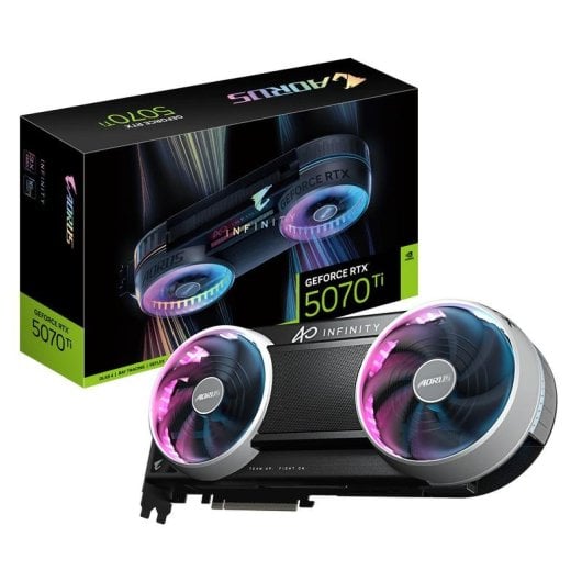 Grafikkarte Gigabyte AORUS GeForce RTX 5070 Ti INFINITY 16GB GDDR7 Reflex 2 RTX AI DLSS4