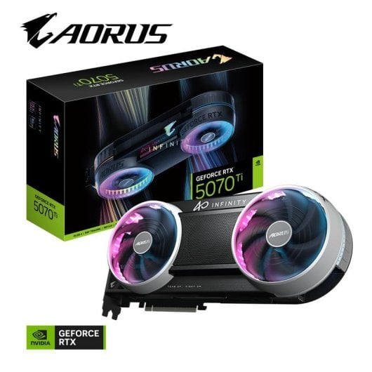 Grafikkarte Gigabyte AORUS GeForce RTX 5070 Ti INFINITY 16GB GDDR7 Reflex 2 RTX AI DLSS4