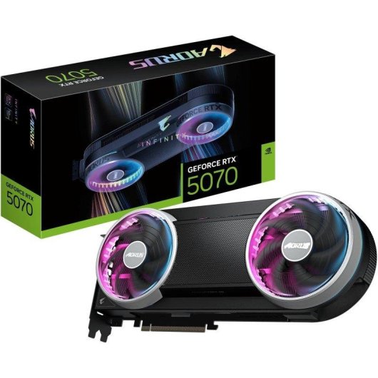 Grafikkarte Gigabyte AORUS GeForce RTX 5070 INFINITY 12GB GDDR7 Reflex 2 RTX AI DLSS4