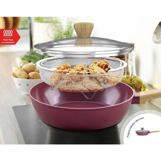 Bratpfanne Arthur Martin AM3056 Ø24cm Aluminium Geschmiedet Keramik Antihaft 3L