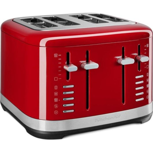 Tostapane KitchenAid 5KMT4109 EER Rosso 4 Fette Acciaio Inossidabile