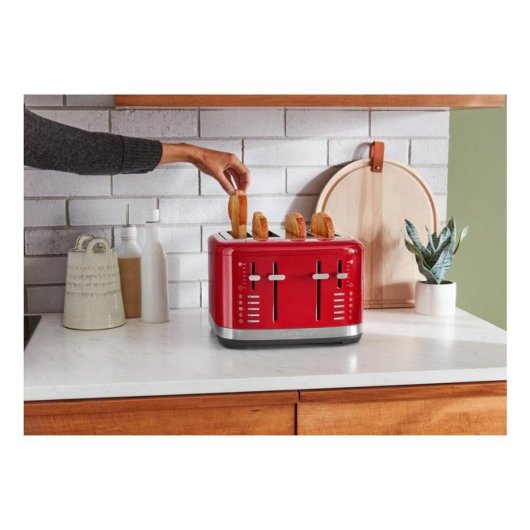 Tostapane KitchenAid 5KMT4109 EER Rosso 4 Fette Acciaio Inossidabile