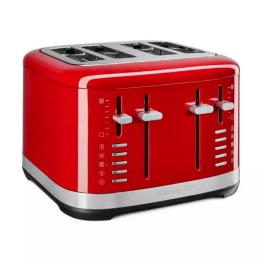 Tostapane KitchenAid 5KMT4109 EER Rosso 4 Fette Acciaio Inossidabile