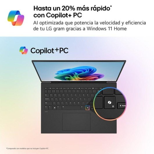 Portátil LG Gram 14Z95U-G.AS55BN 14" AMD Ryzen AI 5 435 16GB 512GB SSD Radeon Windows 11 Home