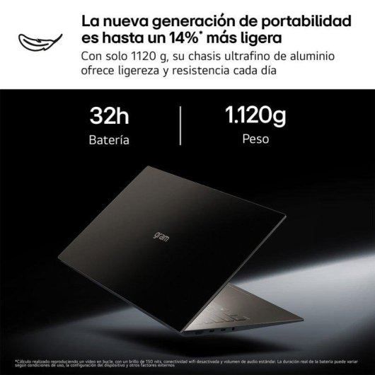 Portátil LG Gram 14Z95U-G.AS55BN 14" AMD Ryzen AI 5 435 16GB 512GB SSD Radeon Windows 11 Home