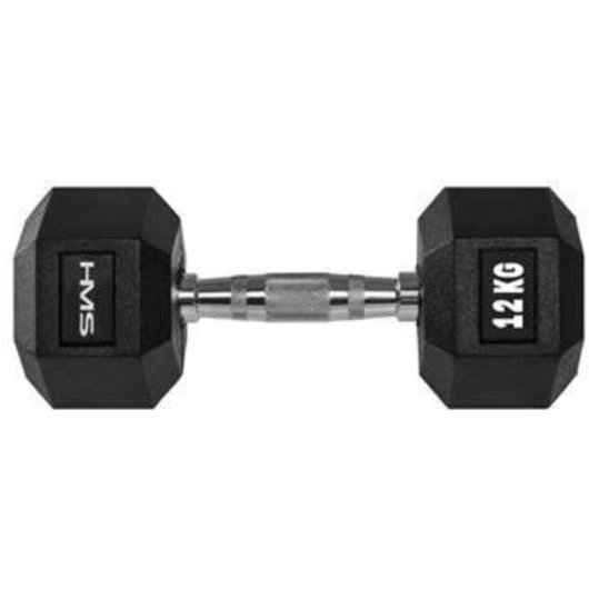 Mancuerna hexagonal HMS HEX PRO gomada 25 kg
